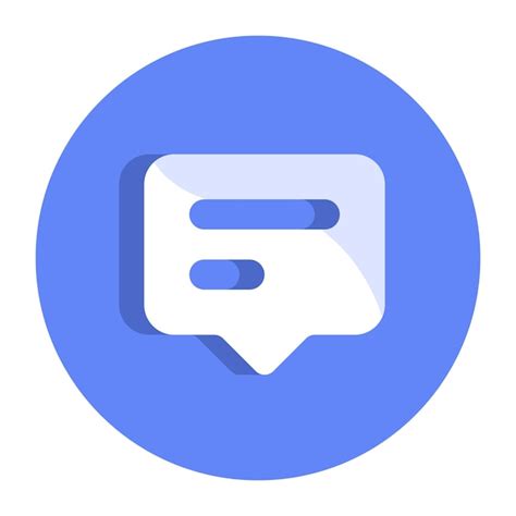 Premium Vector | Vector messaging icon in flat design