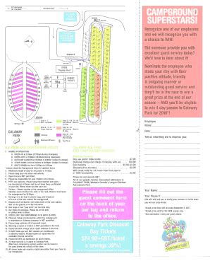 Calaway Park Campground Map - Fill Online, Printable, Fillable, Blank | pdfFiller