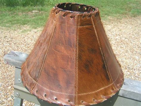 Cowhide Leather Southwest Rustic Lamp Shade 1273 | Rustic lamp shades, Antique lamp shades, Lamp ...