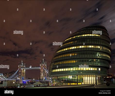 City Hall at night Stock Photo - Alamy