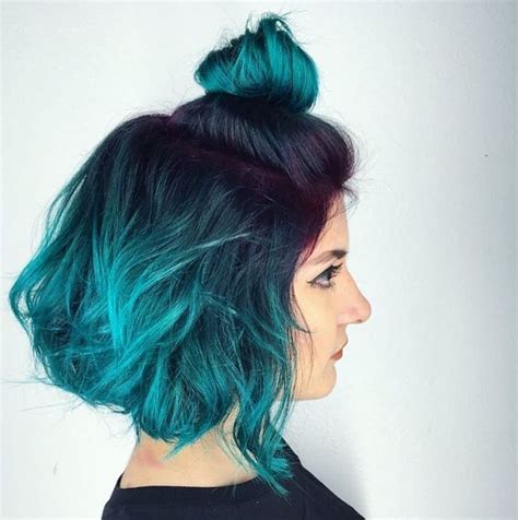 15 Perfect Examples of Teal Ombre Hair Colors To Try – Hairstyle Camp