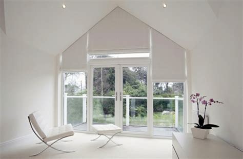 Triangular windows darken – window blinds or window films apply | Avso