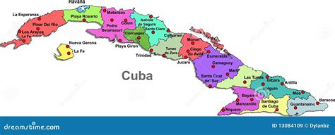 Cuba Map Cartoon Vector | CartoonDealer.com #34144201