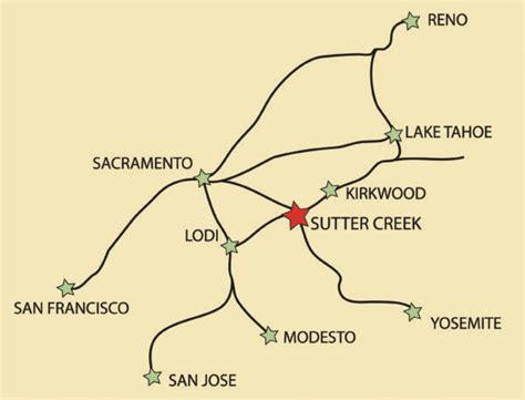 Sutter Creek Location | California Gold Country Map | Amador County Calif