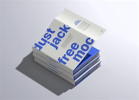 Free Hardcover Dust Jacket Book Mockup PSD - Good Mockups