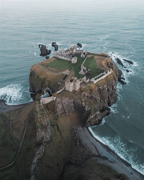 Dunnottar Castle, Scotland : r/dji