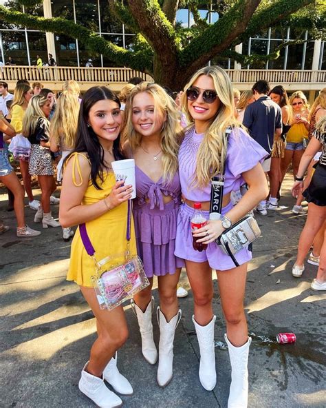 College game day outfits, lsu game day outfit ideas | Tcu gameday ...