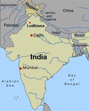 Ludhiana, India map - Silicon UK