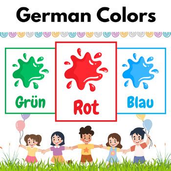 German Color Flash Cards | 11 Essential Colors Flashcards for Kids by ...