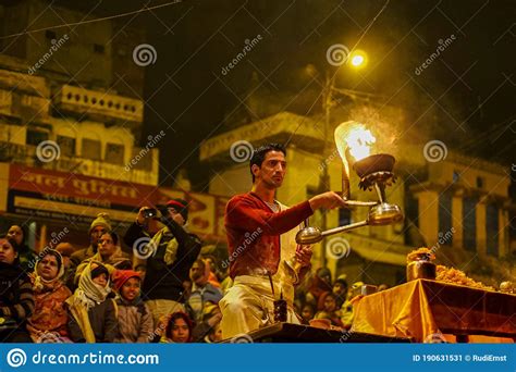 Varanasi Aarti Ceremony Editorial Image | CartoonDealer.com #168913602