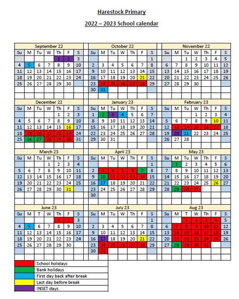 Harestock Primary School - School Calendar