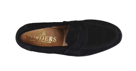 Sanders black suede Penny loafers, UK10.5, made in England - €40 | Vulpilist