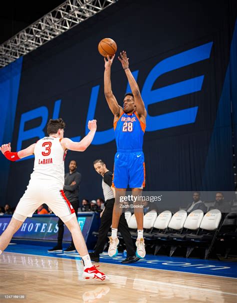 Robert Woodard II of the Oklahoma City Blue shoots the ball during a... News Photo - Getty Images