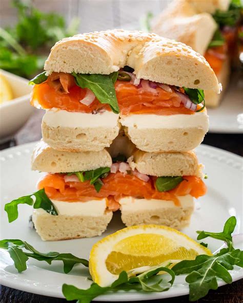 Salmon Cream Cheese Bagel - Jo Cooks