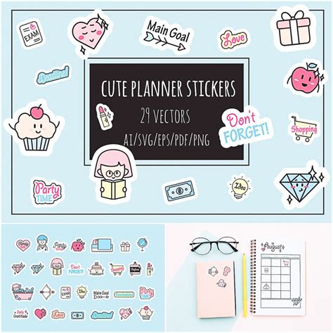 Cute Planner Stickers Collection