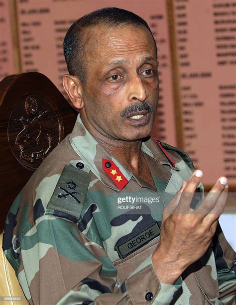 Indian Army General Officer Commanding Major General, N George... News Photo - Getty Images