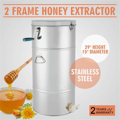 2 Frame Honey Extractor Stainless Steel Manual Honey Extractor ...