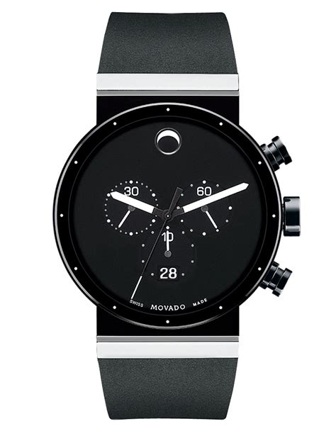 Movado Mens Sapphire Synergy Chronograph Watch in Black for Men | Lyst