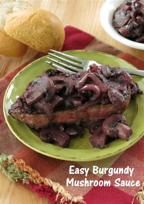 Burgundy Mushroom Sauce over Beef for #SundaySupper - The Dinner-Mom