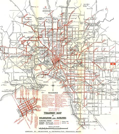 Tram Routes Melbourne Map - Map Of Stoney Lake