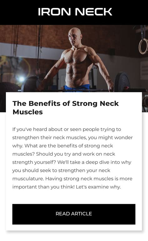 Here’s Why You Should Strengthen Your Neck - Iron Neck