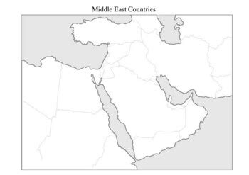 Blank Political Map Of Middle East