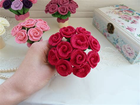 Crochet Bouquet PATTERN. Crochet Flowers Pattern. Wedding - Etsy UK