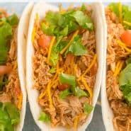 Crockpot Chicken Tacos - 3 ingredients! - Rachel Cooks® Recipe