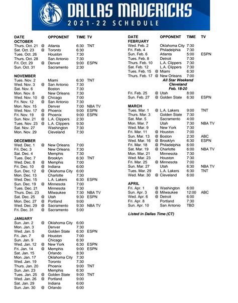 Mavs 2021-22 Schedule Is Out! Details Inside | Dallas mavericks, Mavericks, Nba schedule