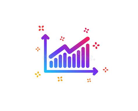 Chart Icon. Report Graph Sign. Vector Stock Vector - Illustration of statistics, rise: 150168899