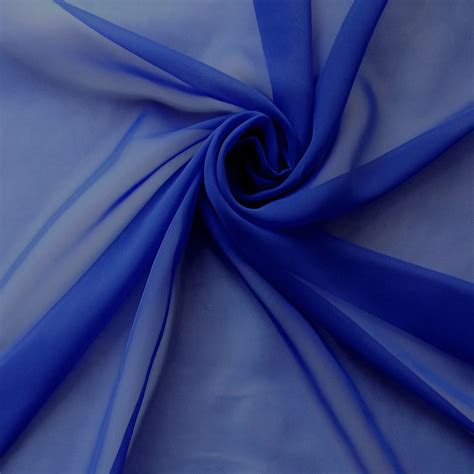 Fabric Royal Blue Fabric Home Decor Fabric Chiffon Saree 36 Inch ...