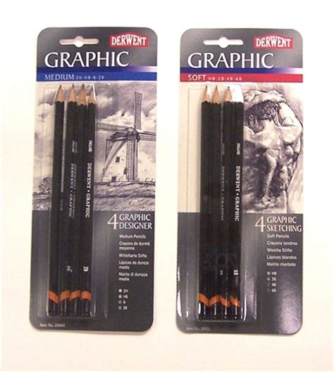 Derwent 4-Piece Graphic Pencils Sets