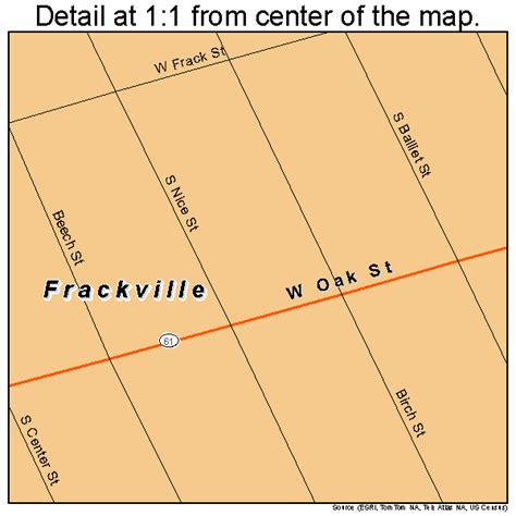 Frackville Pennsylvania Street Map 4227232