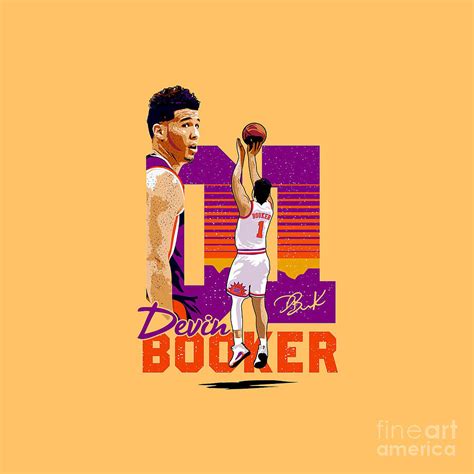 Devin Booker Drawing by Halima Hassanah