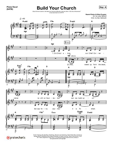 Build Your Church (Choral Anthem SATB) Sheet Music PDF (Maverick City ...