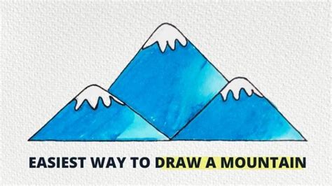 How to Draw Mountains Easy: Step by Step Tutorial - Choose Marker