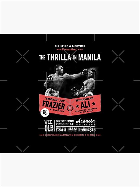 "Ali vs Frazier - Thrilla in Manila" Poster by TeeMonsters | Redbubble