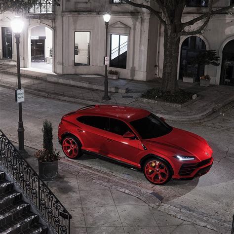 Luxury Red Lamborghini Urus