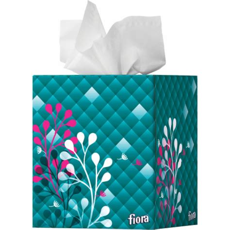 Fiora 86 Count Facial Tissue Cube 13001 Pack of 18, 86Ct. - Kroger