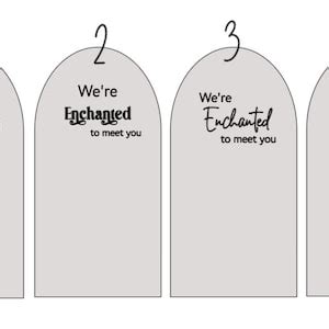 Were Enchanted to Meet You Decal Iron on or Sticker Party Custom Sign ...