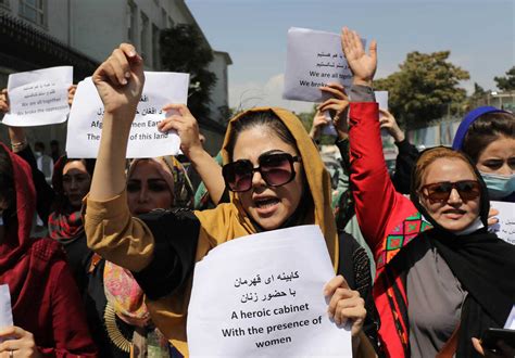 Afghan Women Protest Taliban Rule : NPR