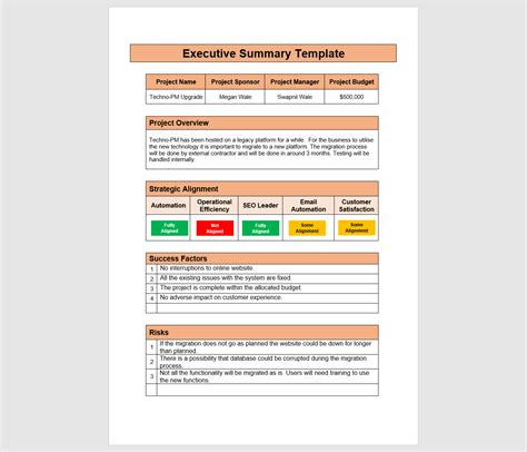 How to Write an Executive Summary | Download Word and PowerPoint Template | Project Management ...