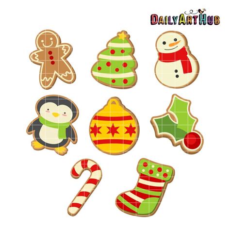 Christmas Cookies Clip Art Set | Daily Art Hub - Free Clip Art Everyday