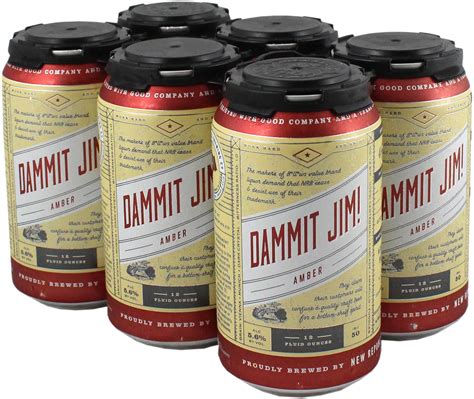 New Republic Dammit Jim! Texas Amber Ale Beer 6 pk Cans - Shop Beer at ...