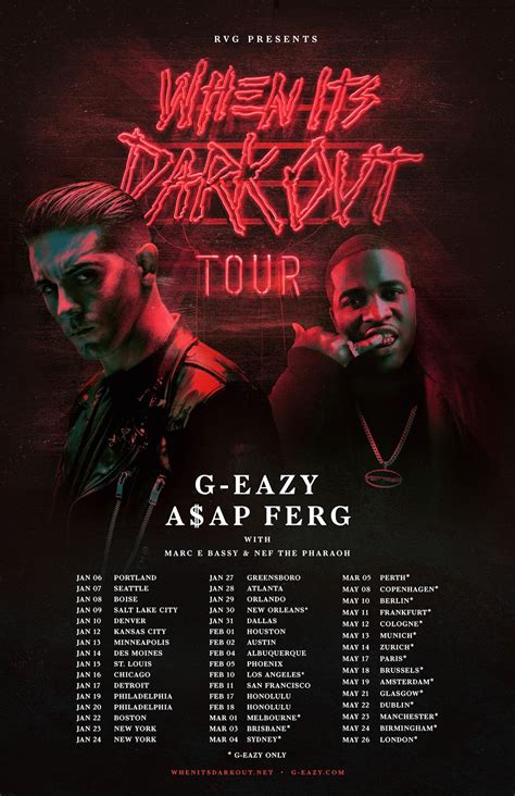 G eazy when its dark out tour info - desktopberlinda