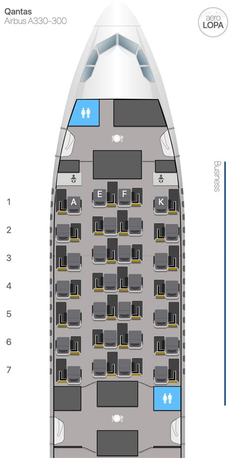 Qantas A330 Business Class Seat Map - Cherye Bette-Ann