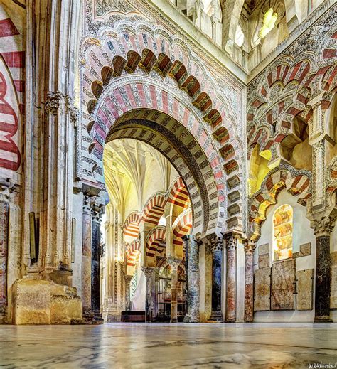 Cordoba Mosque Great Arch closer Photograph by Weston Westmoreland - Pixels