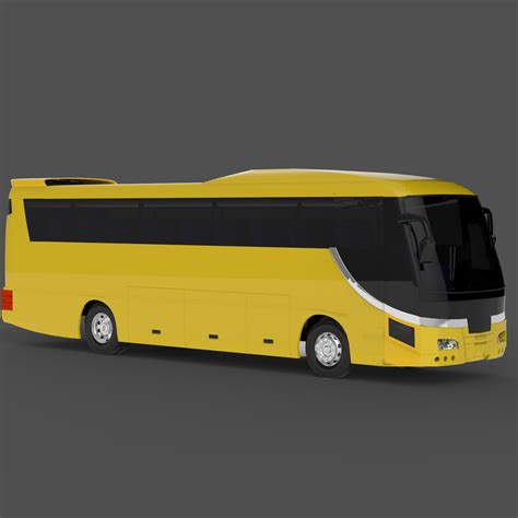 hino bus coach 3d model