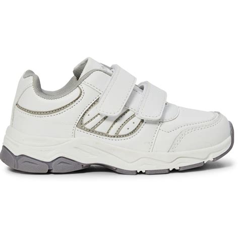 Grosby Kids Tab Sport Shoes - White - Size 3 | BIG W