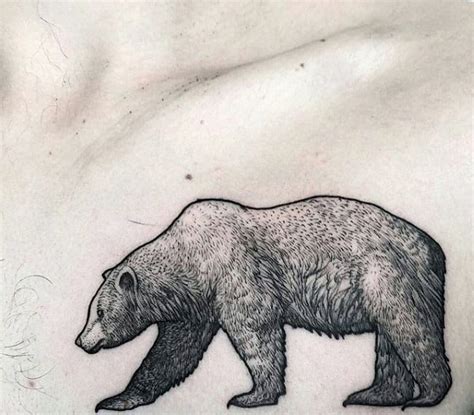 80 California Bear Tattoo Designs For Men - Grizzly Ink Ideas